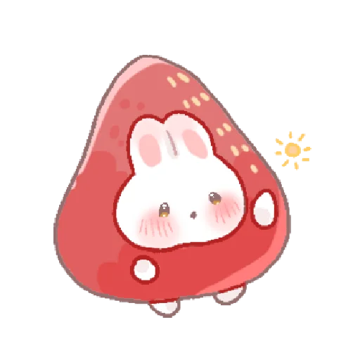 🍓 Стикер «bunny pie !! ୨ ୧» для Telegram