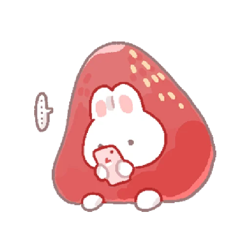 🍓 Стикер «bunny pie !! ୨ ୧» для Telegram