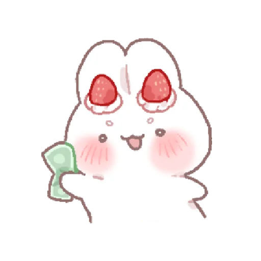 🍓 Стикер «bunny pie !! ୨ ୧» для Telegram