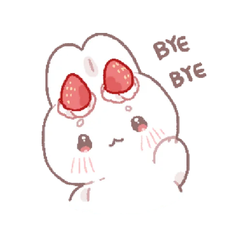 🍓 Стикер «bunny pie !! ୨ ୧» для Telegram