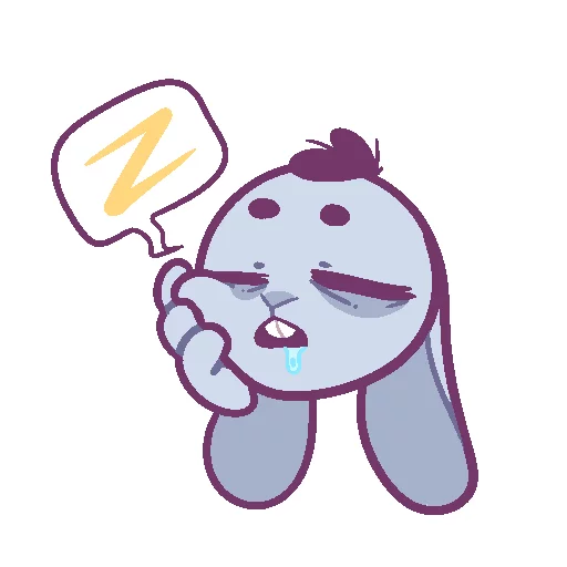 😴 Стикер «bunsticks» для Telegram