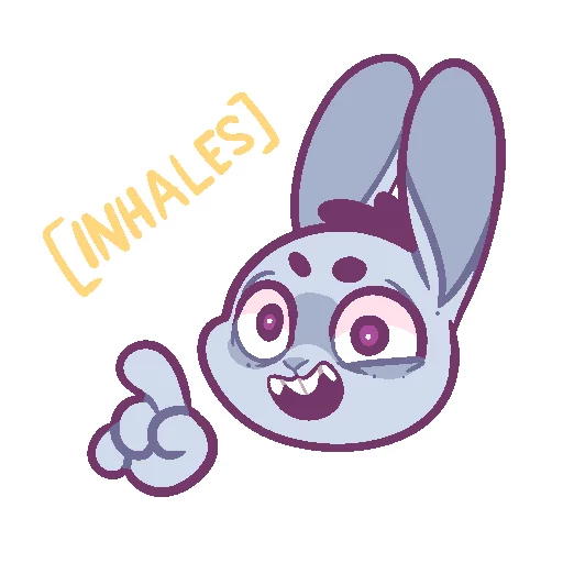 😮 Стикер «bunsticks» для Telegram
