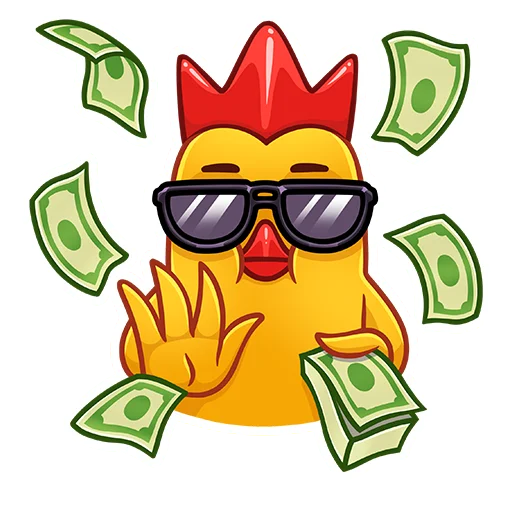🤑 Стикер «Дерзкие Цыплята из Бургер Кинг» для Telegram