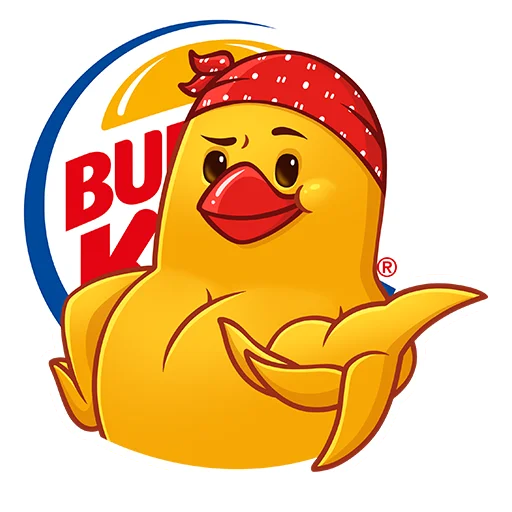 🥴 Стикер «Дерзкие Цыплята из Бургер Кинг» для Telegram