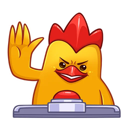 😀 Стикер «Дерзкие Цыплята из Бургер Кинг» для Telegram