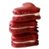 🍰 Эмодзи «burgundy and white» для Telegram