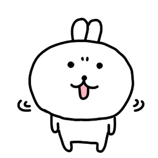 🙂‍↔️ Стикер «burikko usagi» для Telegram