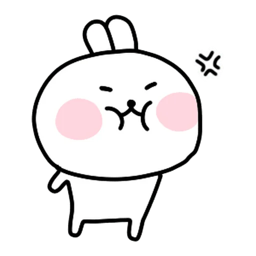 😠 Стикер «burikko usagi» для Telegram