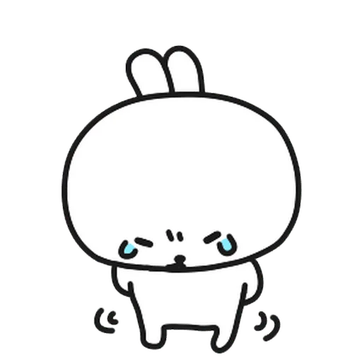 😭 Стикер «burikko usagi» для Telegram