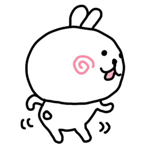 🍑 Стикер «burikko usagi» для Telegram