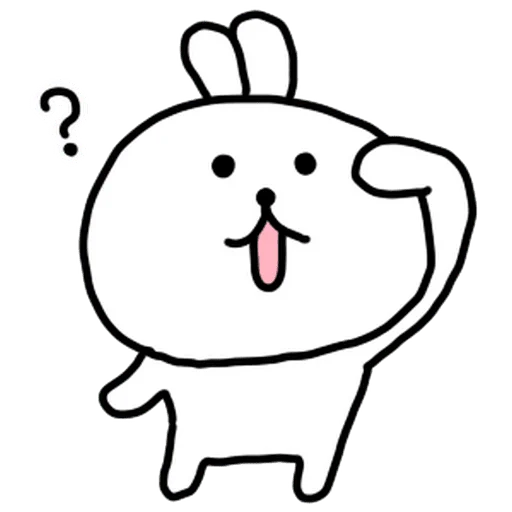 🤔 Стикер «burikko usagi» для Telegram