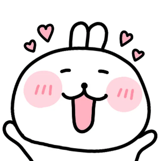🥰 Стикер «burikko usagi» для Telegram
