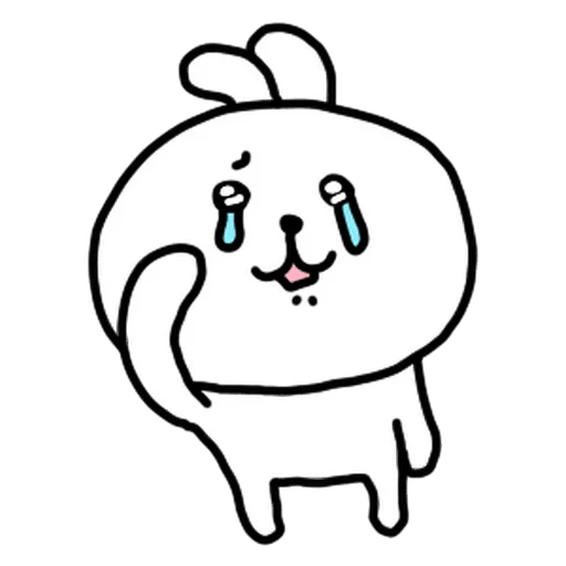 😭 Стикер «burikko usagi» для Telegram