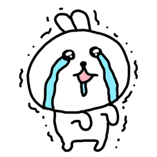 😭 Стикер «burikko usagi» для Telegram