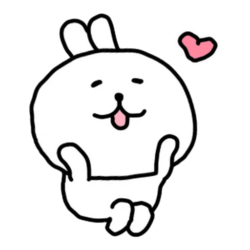 🥰 Стикер «burikko usagi» для Telegram