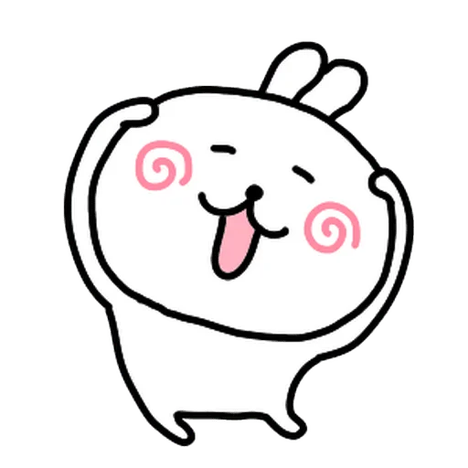 ☺️ Стикер «burikko usagi» для Telegram
