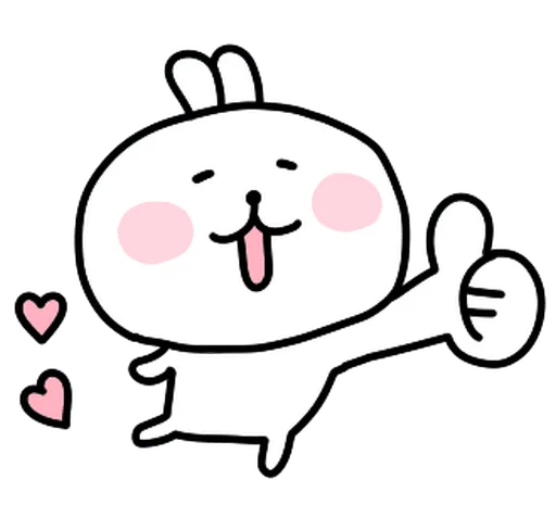 👍 Стикер «burikko usagi» для Telegram
