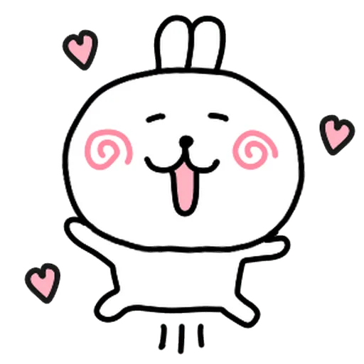 🥰 Стикер «burikko usagi» для Telegram