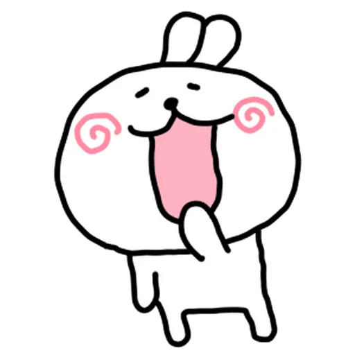 🥱 Стикер «burikko usagi» для Telegram