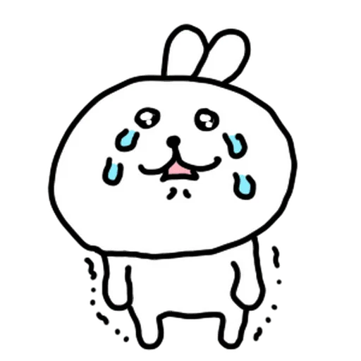 😭 Стикер «burikko usagi» для Telegram