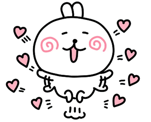 🥰 Стикер «burikko usagi» для Telegram
