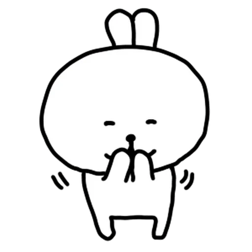 🤭 Стикер «burikko usagi» для Telegram