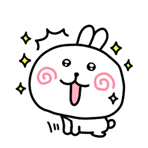 🤩 Стикер «burikko usagi» для Telegram