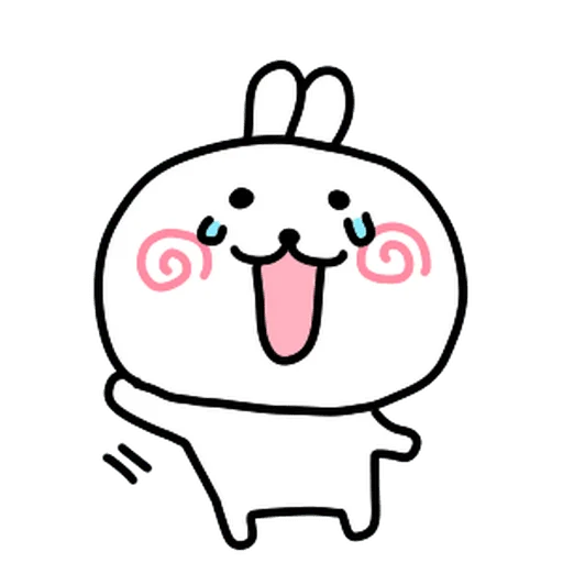 🥲 Стикер «burikko usagi» для Telegram