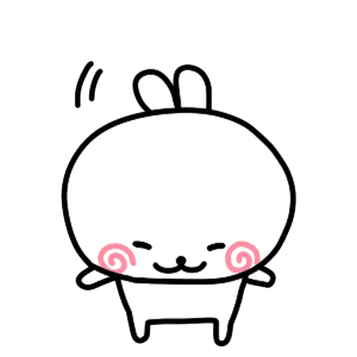 🙇‍♀️ Стикер «burikko usagi» для Telegram