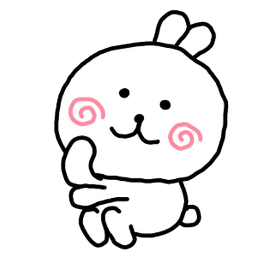 🤔 Стикер «burikko usagi» для Telegram