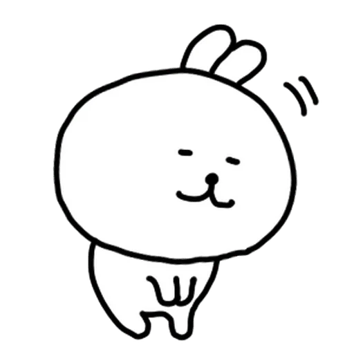 🙇‍♀️ Стикер «burikko usagi» для Telegram
