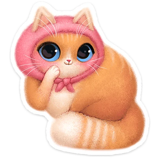🐱 Стикер «Буся» для Telegram