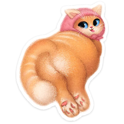 🐱 Стикер «Буся» для Telegram