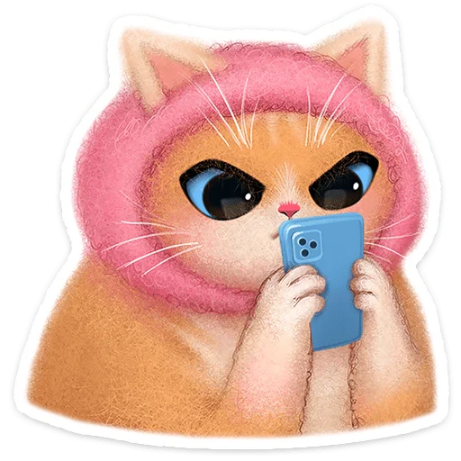 🐱 Стикер «Буся» для Telegram