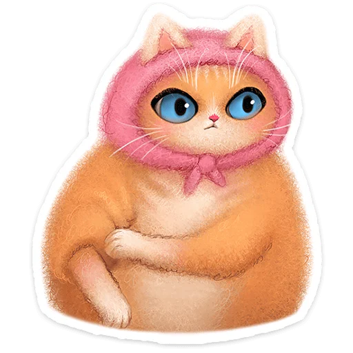🐱 Стикер «Буся» для Telegram
