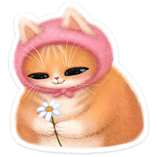 🐱 Стикер «Буся» для Telegram