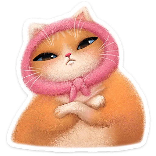 🐱 Стикер «Буся» для Telegram