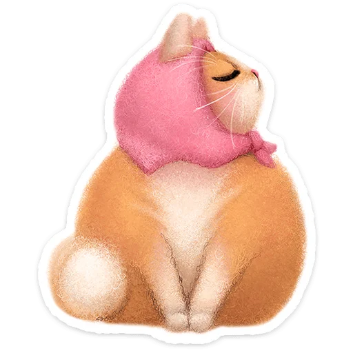 🐱 Стикер «Буся» для Telegram