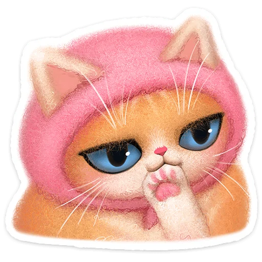 🐱 Стикер «Буся» для Telegram