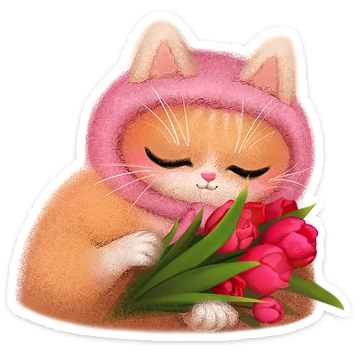 🌷 Стикер «Буся» для Telegram