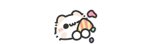 🎉 Стикер «Busy Peach» для Telegram