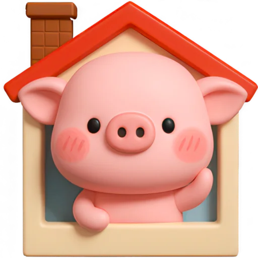 🏠 Стикер «Свинка Бута» для Telegram