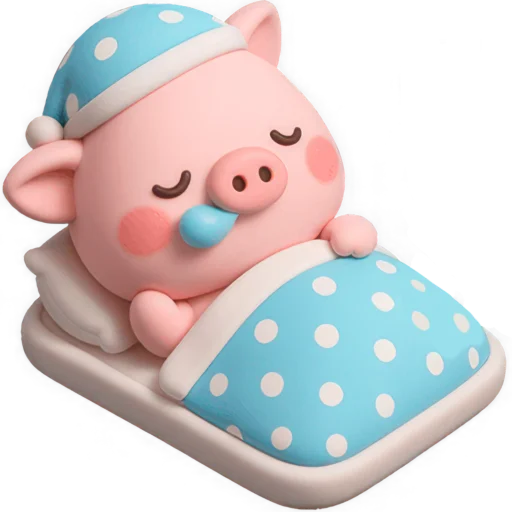 😴 Стикер «Свинка Бута» для Telegram