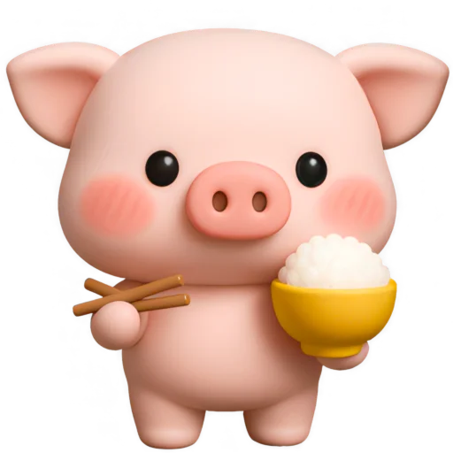 🍝 Стикер «Свинка Бута» для Telegram