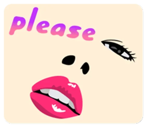 😀 Стикер «For Girls» для Telegram
