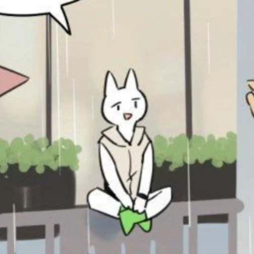 🦴 Стикер «Wolf Butler And His Cat Master» для Telegram