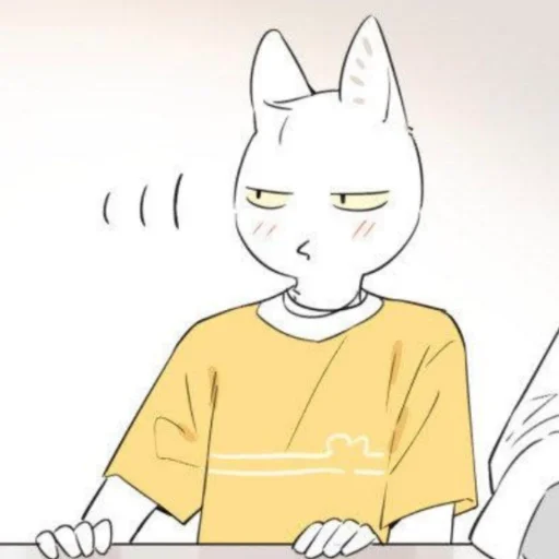 🧁 Стикер «Wolf Butler And His Cat Master» для Telegram