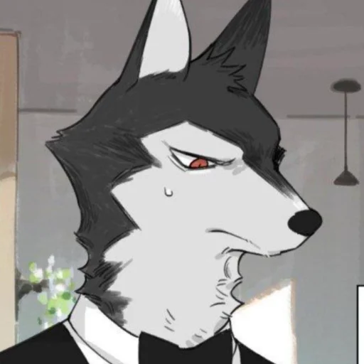🧁 Стикер «Wolf Butler And His Cat Master» для Telegram