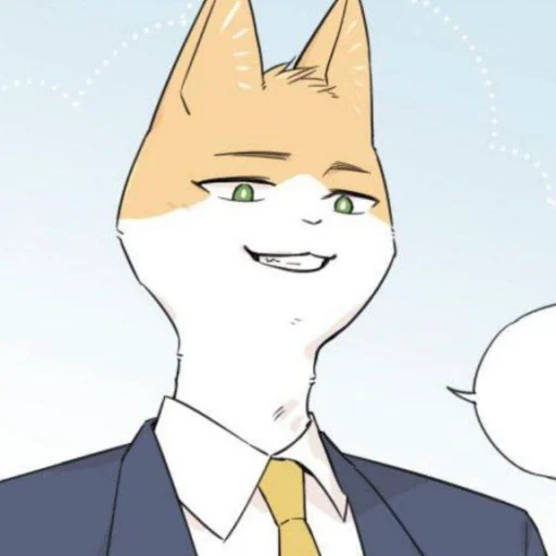 🧁 Стикер «Wolf Butler And His Cat Master» для Telegram