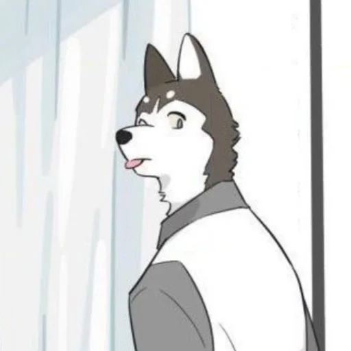 🧁 Стикер «Wolf Butler And His Cat Master» для Telegram